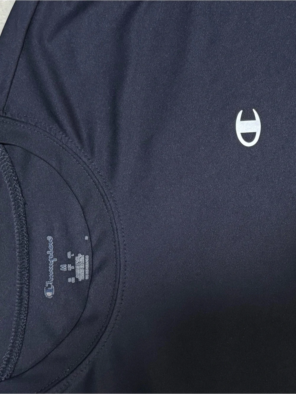 Champion Men's Navy Athletic Short Sleeve Tee - Picture 2 of 4